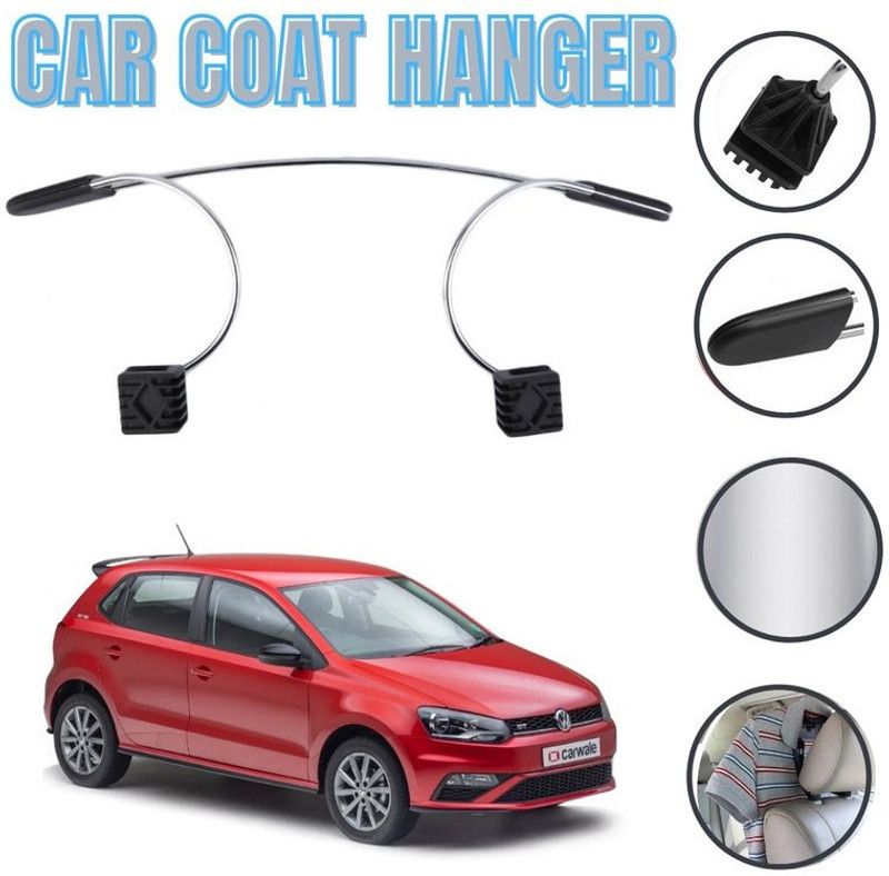 Oshotto Silver Metal Car Coat Hanger For VOLKSWAGEN-POLO Car Coat Hanger