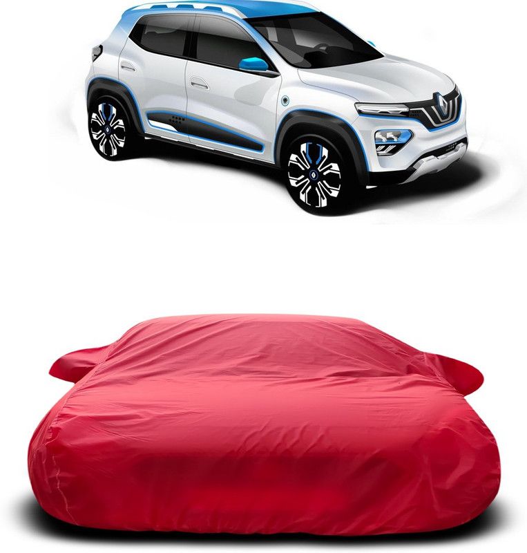Ascension Car Cover For Renault Kwid EV (With Mirror Pockets)  (Red)