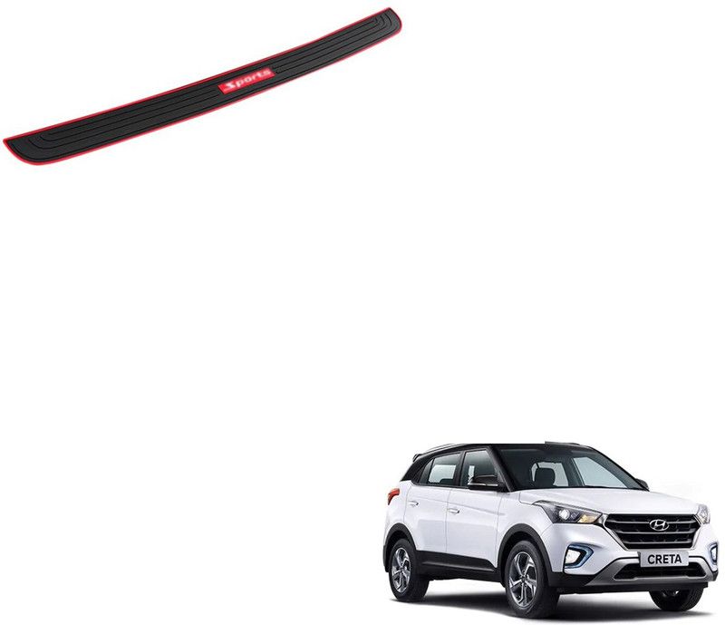 SEMAPHORE Rubber Car Bumper Guard  (Black, Red, Pack of 1, Hyundai, Creta)