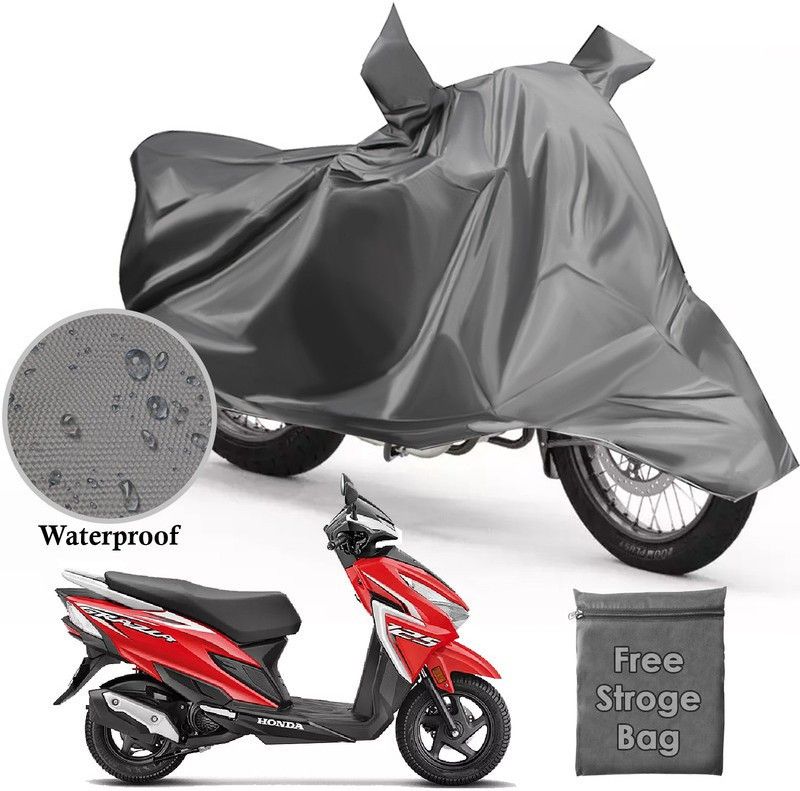 Atoray Waterproof Two Wheeler Cover for Honda  (Grazia, Grey)