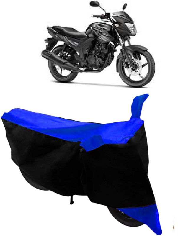 SHIVRAT Two Wheeler Cover for Yamaha  (SZ R, Blue, Black)