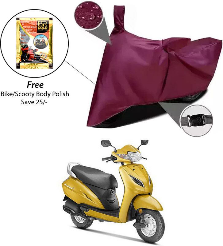 EGAL Waterproof Two Wheeler Cover for Honda  (Activa 5G, Maroon)
