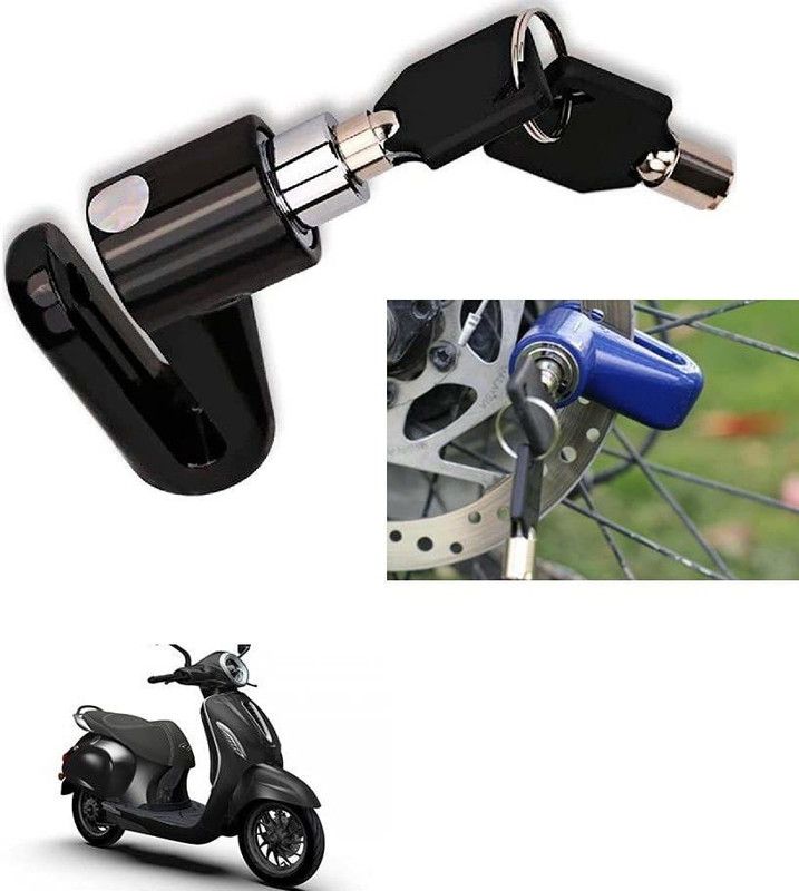 AS TRADERS Motorcycle Disc Brake Lock/Disk Lock Security for Bajaj Chetak Motorcycle Disc Brake Lock/Disk Lock Security for Bajaj Chetak Disc Lock  (Blue, Black, Red)