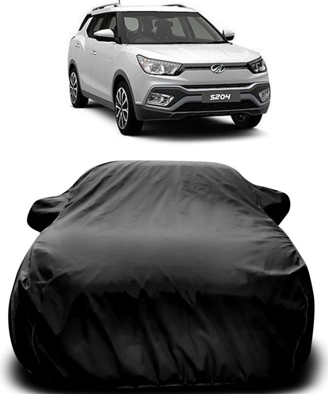 AUTOGARH Car Cover For Mahindra S204 (With Mirror Pockets)  (Black)