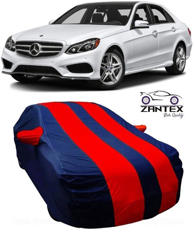ZANTEX Car Cover For Mercedes Benz Universal For Car (With Mirror Pockets)  (Blue, Red)