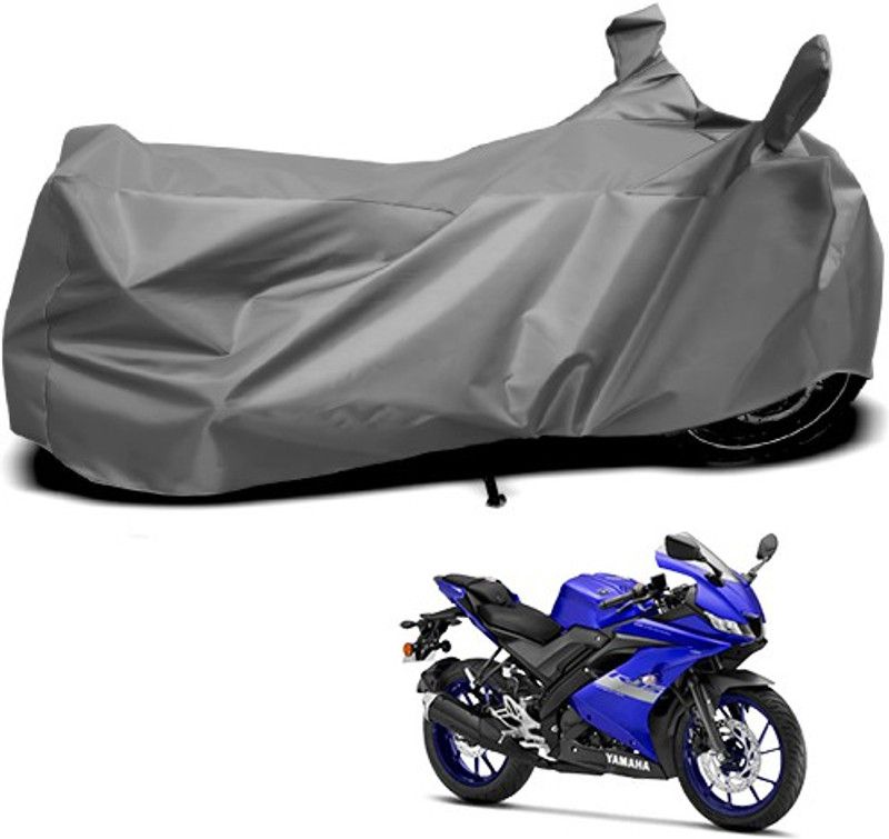 Gavya Waterproof Two Wheeler Cover for Yamaha  (R15 V3, Grey)