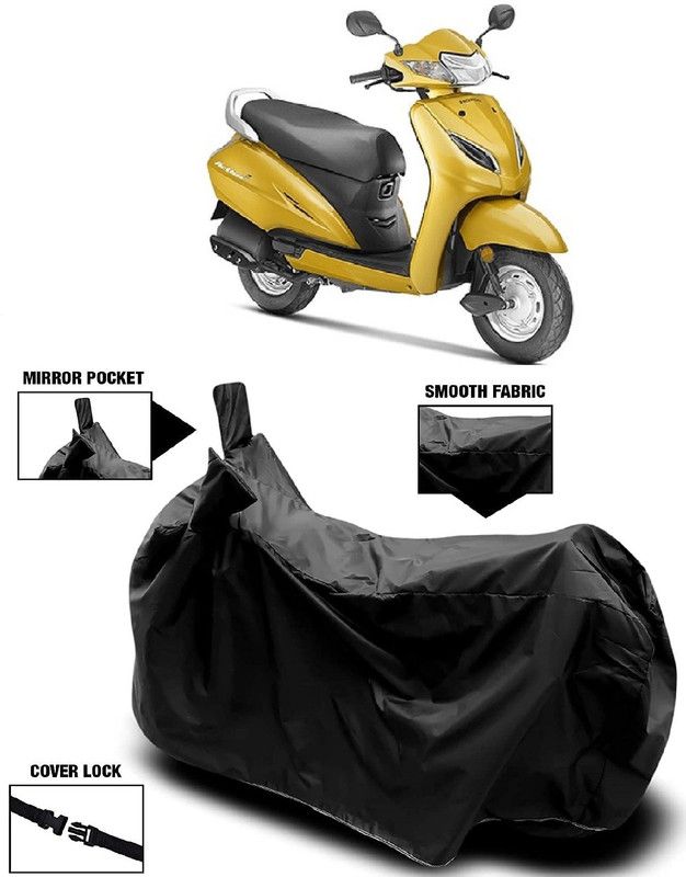 AutoFave Two Wheeler Cover for Honda  (Activa 5G, Black)