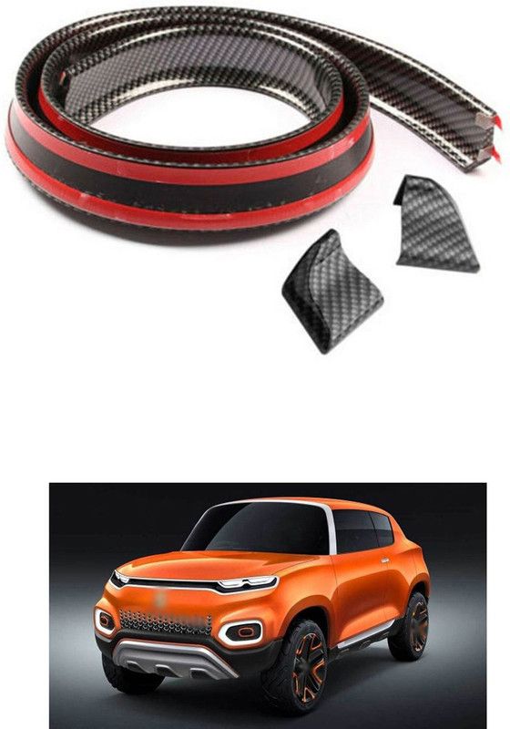 PROEDITION Rear Strip Splitter Spoiler Side Skirt Rubber Carbon FiberFor S-PRESSO Car Spoiler