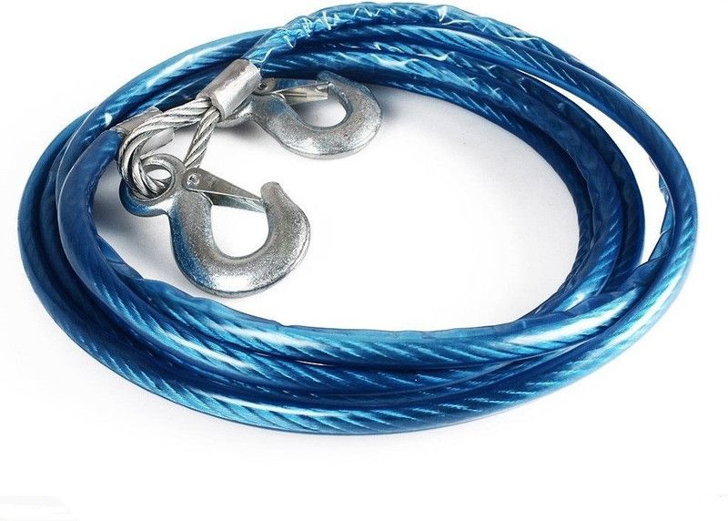 Bubu Emergency Tow Pull Rope Snatch Strap for Cars (8mm x 4.5m, 3000kgs) 4.5 m Towing Cable  (Steel, 3000 kg Pull Capacity)