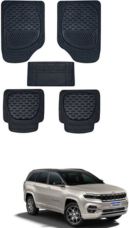 RONISH PVC Standard Mat For Jeep Punto  (Black)