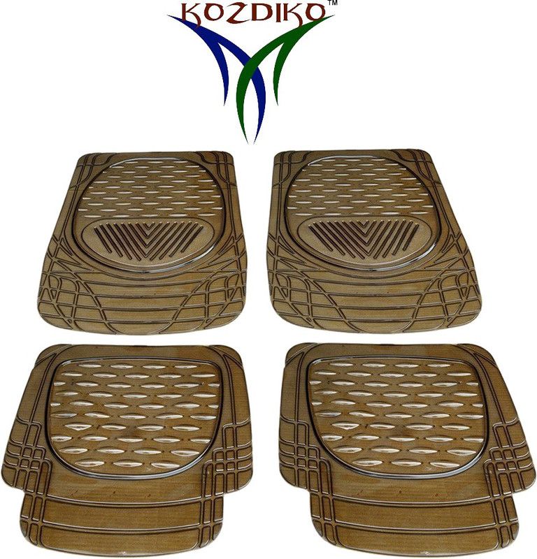 KOZDIKO PVC (Polyvinyl Chloride), Rubber Standard Mat For BMW 6 Series  (Brown)