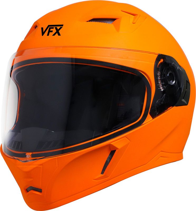 Steelbird Air SBA-21-VFX-PAINTED Motorbike Helmet  (Orange)