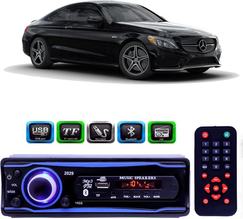 Genipap STEREO-999 BLUETOOTH/USB/SD/AUX/FM/MP3 (BLUE & Black)-369 Car Stereo  (Single Din)