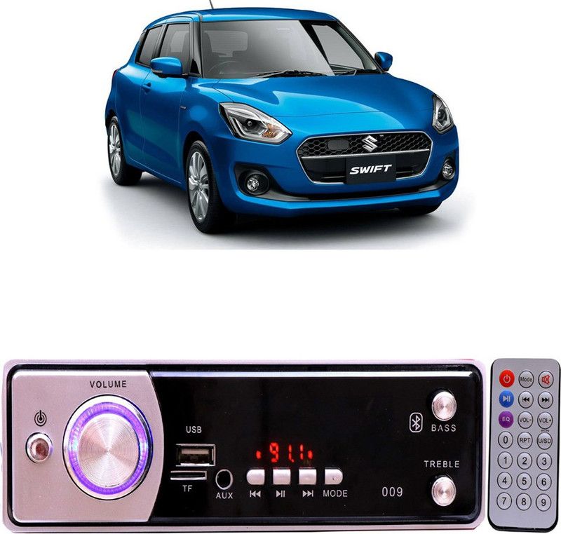 Purpleheart Silver009 BLUETOOTH/USB/SD/AUX/FM/MP3 Car Stereo ( Single Din) P-343 Car Stereo  (Single Din)