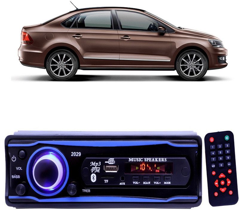 Purpleheart Blue 2029 USB/AUX/SD/BLUETOOTH/FM/MP3 BOOM MASTER STANDARD- P618 Car Stereo  (Single Din)
