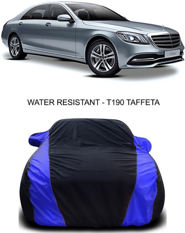 Ascension Car Cover For Mercedes Benz S-Class (With Mirror Pockets)  (Black, Blue)