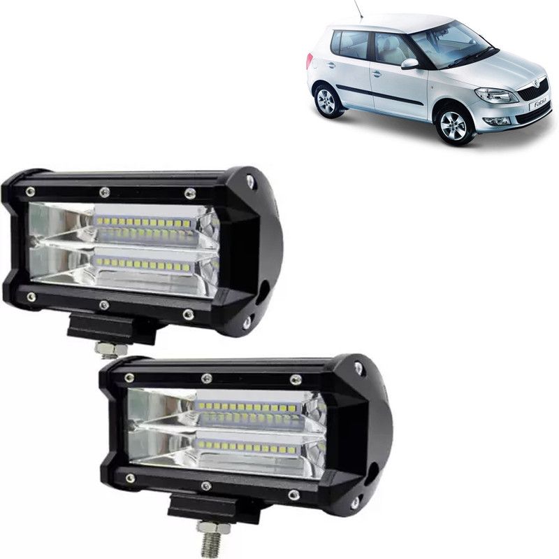 aksmit 24 LED Fog Light Set Of 2 For Fabia_FL216 Fog Lamp Car, Motorbike, Truck, Van LED for Skoda (12 V, 72 W)  (Fabia, Pack of 2)