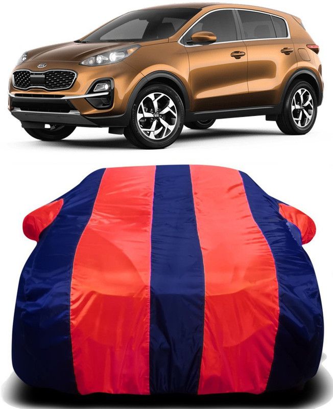 AUTOGARH Car Cover For Kia Sportage (With Mirror Pockets)  (Red, Blue)