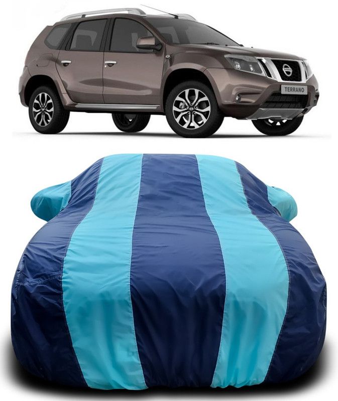 Dvis Car Cover For Nissan Terrano (With Mirror Pockets)  (Blue, Blue)
