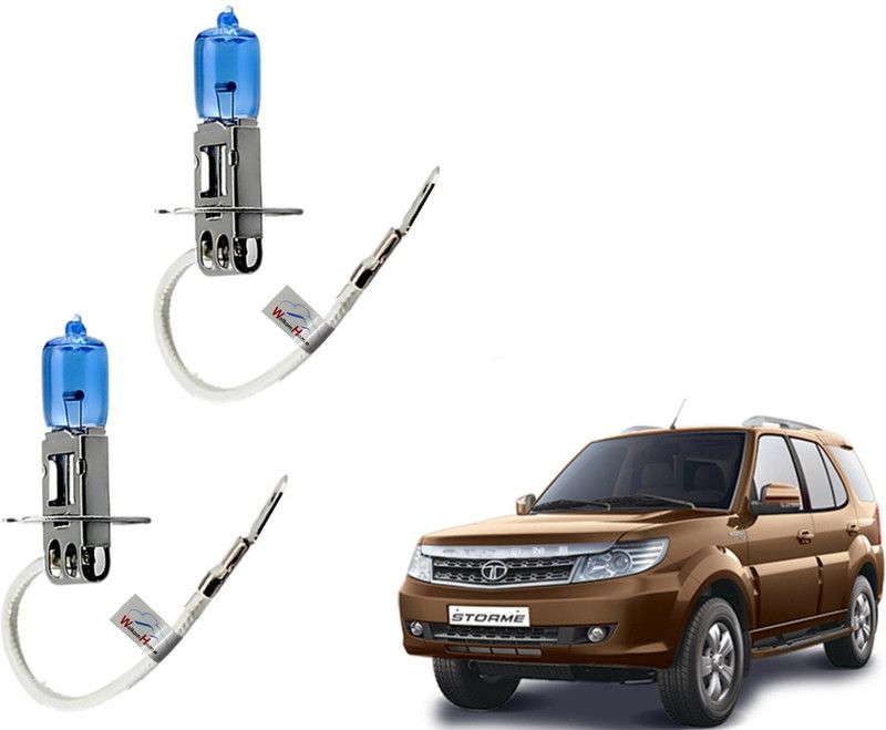 WolkomHome Car H3 halogen headlight Fog lamp bulb 12V - 100W 5000K Cool Blue Ultimate White for Maruti Suzuki Alto 800 2020 Headlight Car Halogen for Maruti Suzuki (12 V, 100 W)  (Alto 800, Pack of 2)