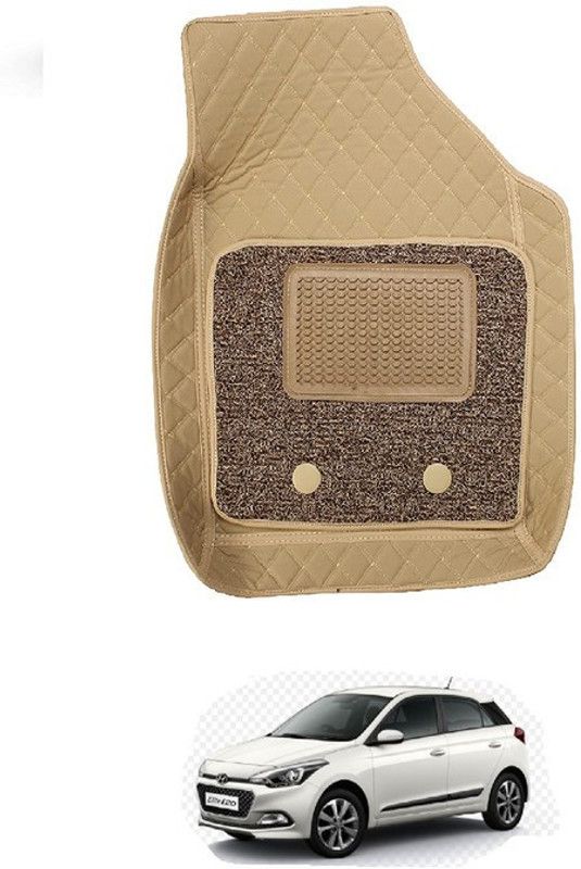 CARNEST Leather 7D Mat For Hyundai Elite i20  (Beige)