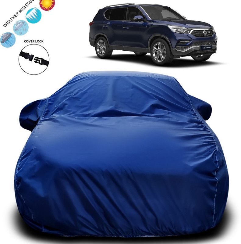 Purpleheart Car Cover For SsangYong Rexton Facelift (With Mirror Pockets)  (Blue, For 2020 Models)