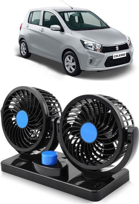 Amulite Car Fan 12V 360 Head 2 Speed Quiet Strong for All Vehicles-CF295 Car Interior Fan  (12 V)