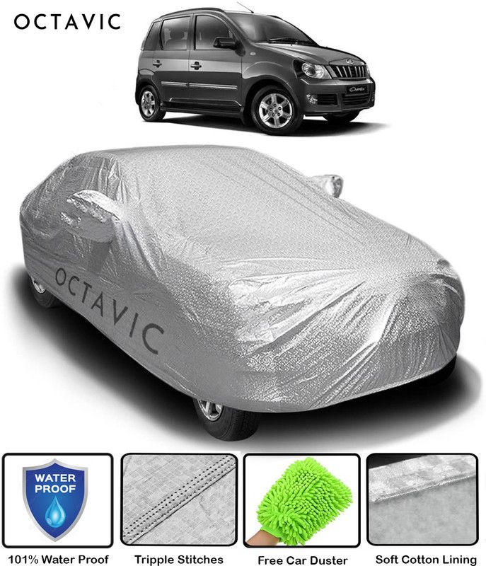 octavic Car Cover For Mahindra Quanto (With Mirror Pockets)  (Blue)