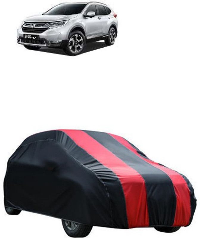 Kuchipudi Car Cover For Honda Universal For Car (Without Mirror Pockets)  (Red, Black, For 2005, 2006, 2007, 2008, 2009, 2010, 2011, 2012, 2013, 2014, 2015, 2016, 2017, 2018, 2019, NA Models)