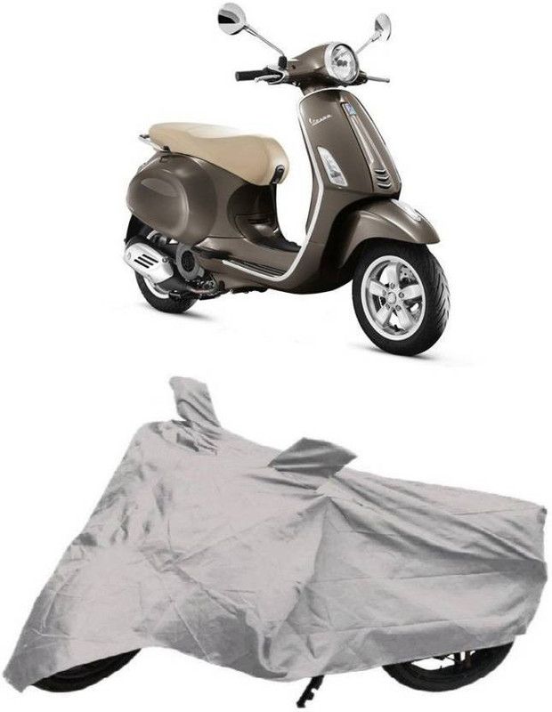 TGP GROUP Waterproof Two Wheeler Cover for Piaggio  (Vespa VXL, Silver)