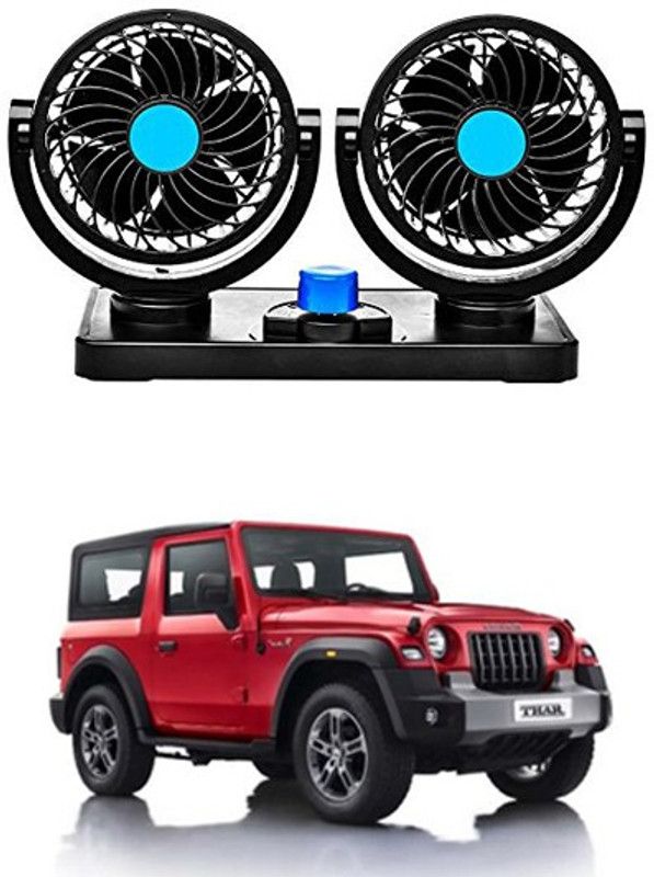 RKPSP 360 Degree Car Fan - 12V,Dual Head Fans,Car dashboard fan For Thar Car Interior Fan  (12 V)