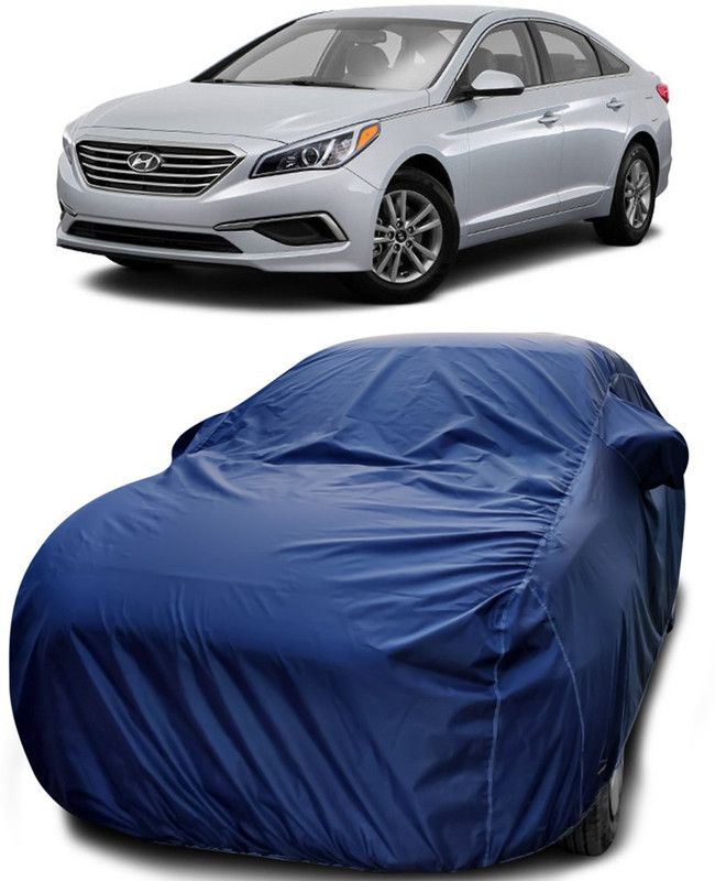 Dvis Car Cover For Hyundai Sonata Embera (With Mirror Pockets)  (Blue)