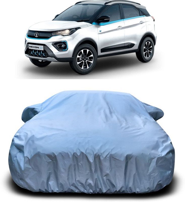 AUTOGARH Car Cover For Tata Nexon (With Mirror Pockets)  (Silver)