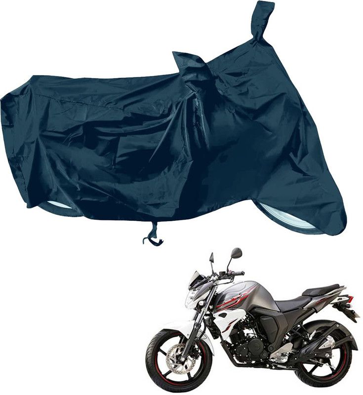 RiderShine Waterproof Two Wheeler Cover for Yamaha  (FZ S FI (V 2.0), Black)