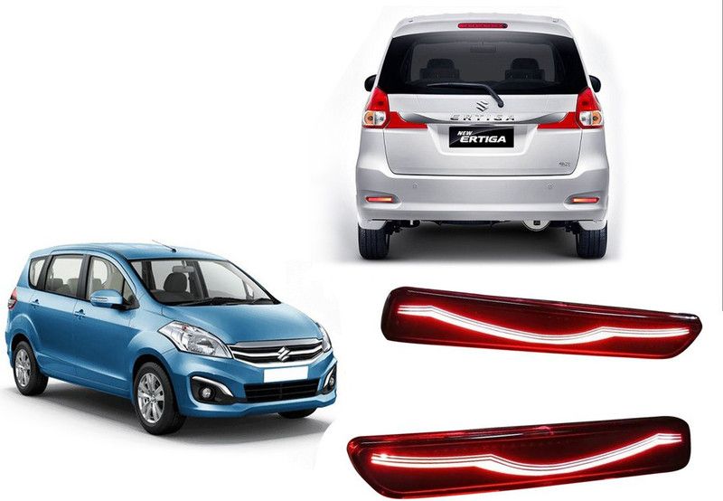 Auto Kite CTF6 Premium Quality Car Led Rear Bumper Drl Brake Light Cat Eye Reflector Car Reflector Light  (Red, Yellow)