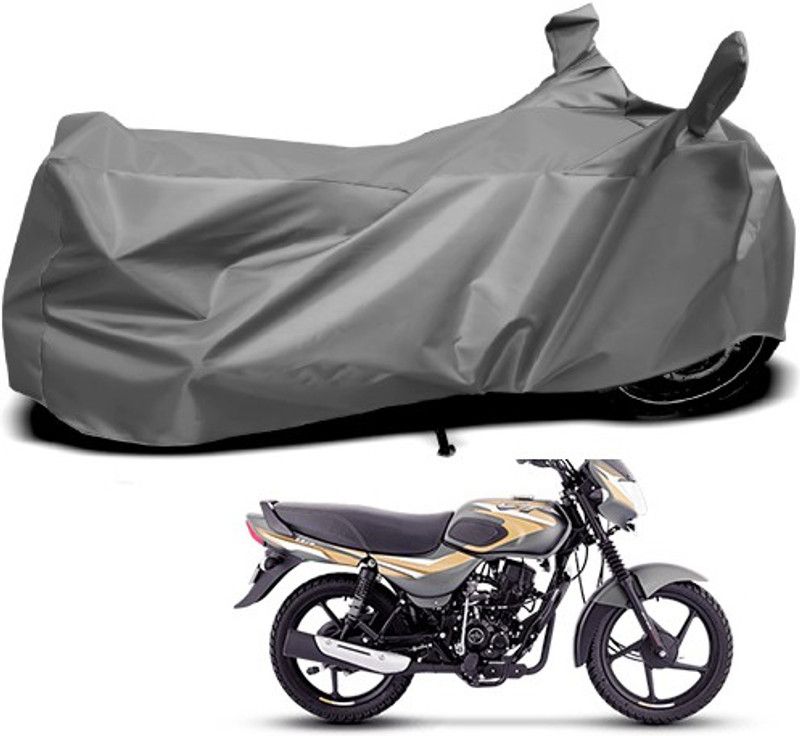 Gavya Waterproof Two Wheeler Cover for Bajaj  (CT 100, Grey)