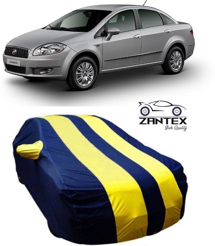 ZANTEX Car Cover For Fiat Petra (With Mirror Pockets)  (Blue, Yellow)