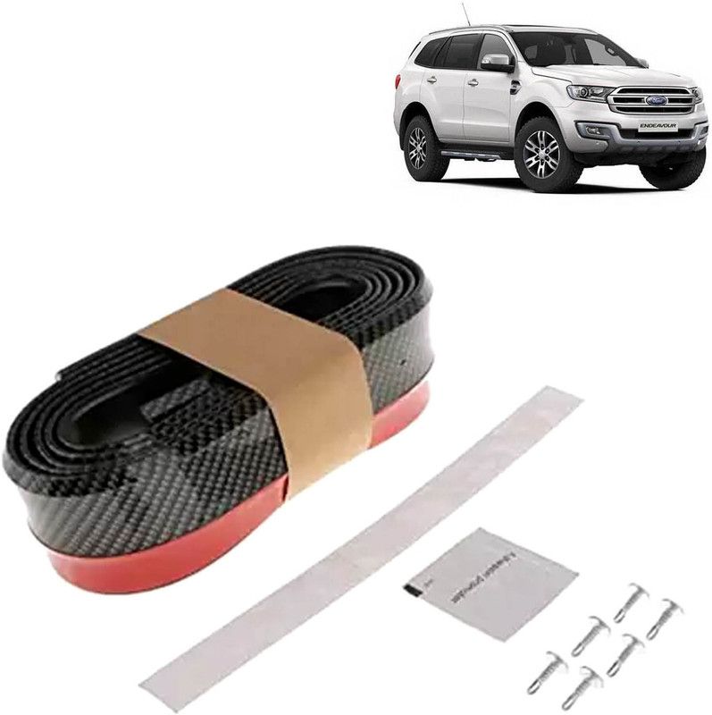 Rhtdm Car Bumper Side Skirt Universal Rubber Front Tackle Collision Avoidance Modification Small Enclosed Carbon Fiber Tape,2.5m For Endeavour Car Spoiler