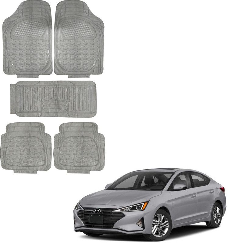 Oshotto Rubber Standard Mat For Hyundai Elantra  (White)