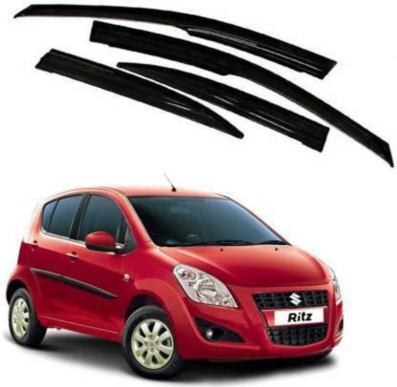 zrafashion For Non-convertibles Front, Rear Wind Deflector  (Clear Maruti Ritz)