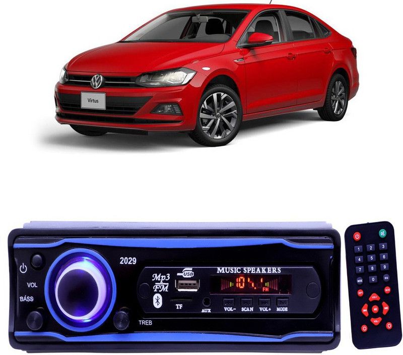 Genipap Blue 2029 USB/AUX/SD/BLUETOOTH/FM/MP3 BOOM MASTER STANDARD- G 619 Car Stereo  (Single Din)