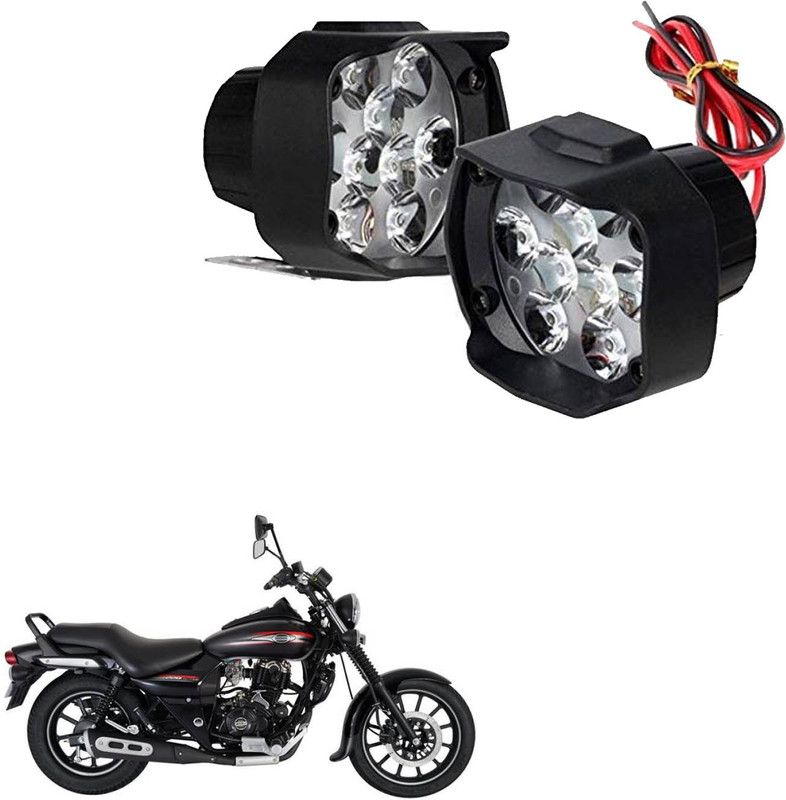 Vagary 9LED 16W Anti-Fog Spot Light Auxiliary Headlight 006 Headlight, Fog Lamp, Indicator Light, Mirror Light Car, Motorbike LED for Bajaj (24 V, 15 W)  (Universal For Bike, Pack of 2)