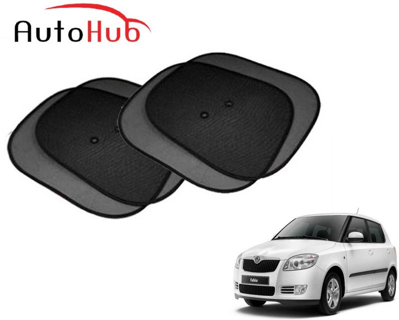 Auto Hub Side Window Sun Shade For Skoda Fabia  (Black)