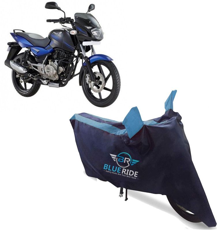BLUERIDE Two Wheeler Cover for Bajaj  (Pulsar 150, Blue)