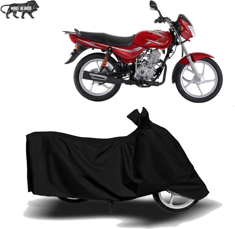 MOTOGENIX Two Wheeler Cover for Bajaj  (Platina 100 DTS-i, Black)