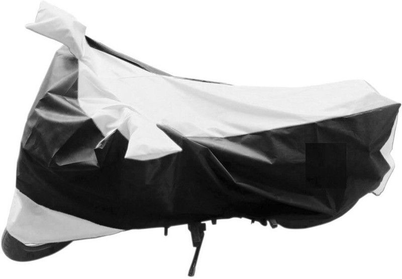 rideZ Two Wheeler Cover for Hero  (Splendor Pro Classic, White, Black)