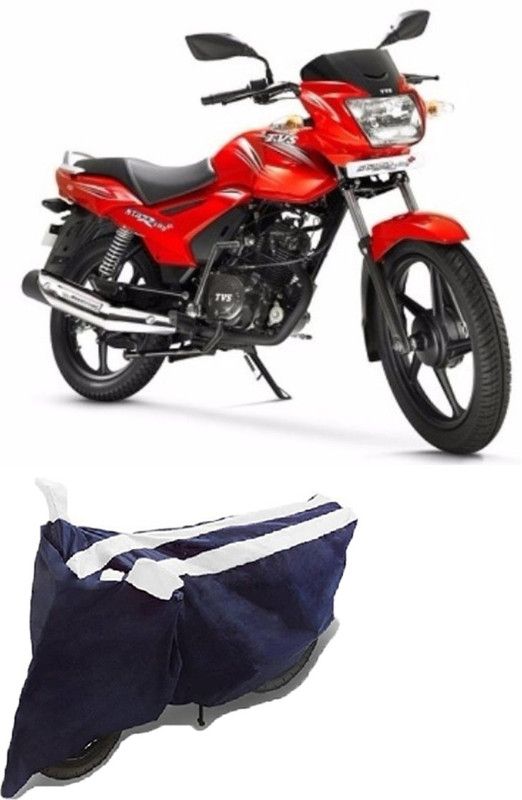 Carrogen Two Wheeler Cover for TVS  (Star, White, Black)