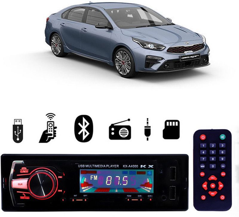 JBRIDERZ KX-A4000 with AUX/Bluetooth/USB/ MP3 JB-502 Car Stereo  (Single Din)