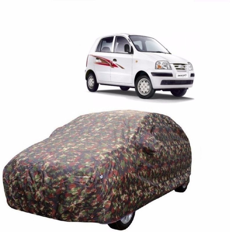 CoNNexXxionS Car Cover For Hyundai Santro (Without Mirror Pockets)  (Multicolor, For 2005, 2006, 2007, 2008, 2009, 2010, 2011, 2012, 2013, 2014, 2015, 2016, 2017, NA Models)