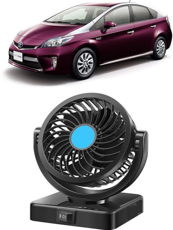 Amulite Cooling Car Fan 360 Degree Rotatable For vehicle-El_ 589 Car Interior Fan  (12 V)